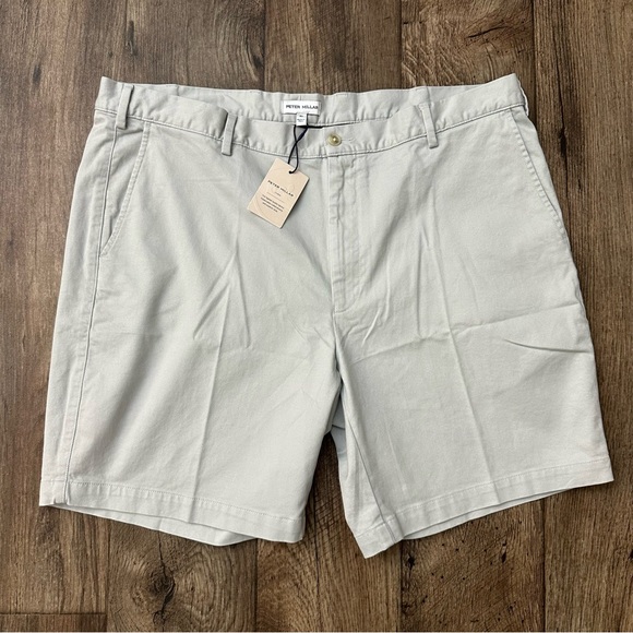 Peter Millar Crown Chino Shorts Men's Size 40 Light Gray